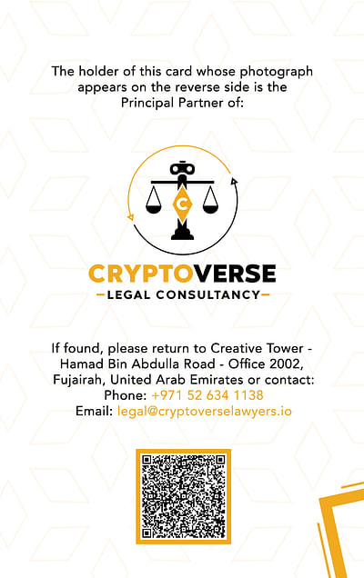 ID Card Design project for Cryptoverse - Grafikdesign