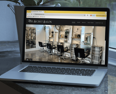 The Secret Salon Website Design - Website Creation