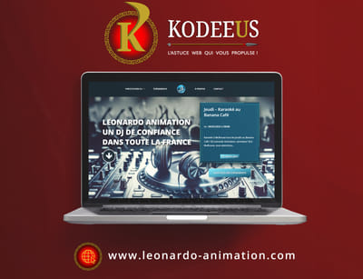 Création d'un site vitrine pour DJ Leonardo Animation à Mulhouse - Grafikdesign