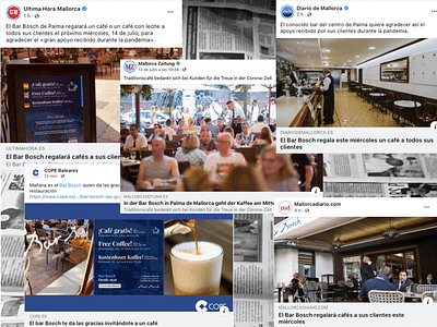 Bar Bosch - 1 café gratis = +2500% de Interacción - Réseaux sociaux
