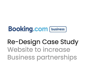 Booking.Com: Re-Design Case Study - Website Creatie