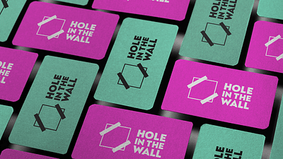Brand Identity for Poster Store "Hole in the Wall" - Grafische Identität