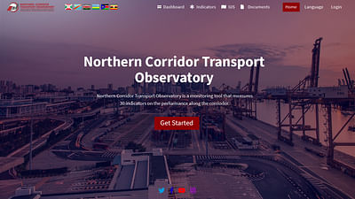 Northern Corridor Transport Observatory UI/UX - Ergonomie (UX/UI)