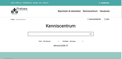 Prebes - Kenniscentrum platform - Estrategia digital