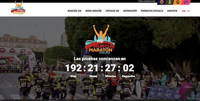EDP Murcia Maratón - Website Creatie
