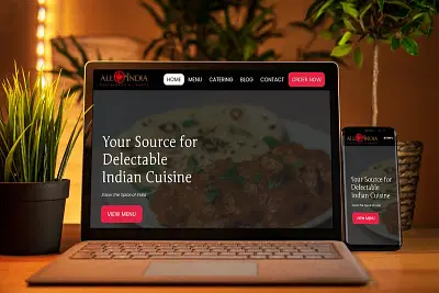 All India Restaurant - Website Creation