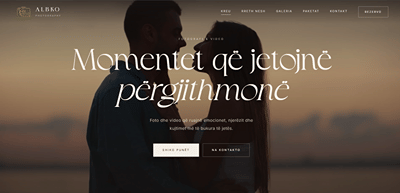 Albko Photography - Portfolio Website - Creación de Sitios Web