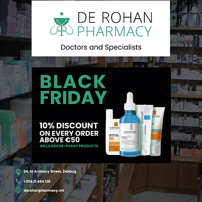 Black Friday Deals - De Rohan Pharmacy - Design & graphisme