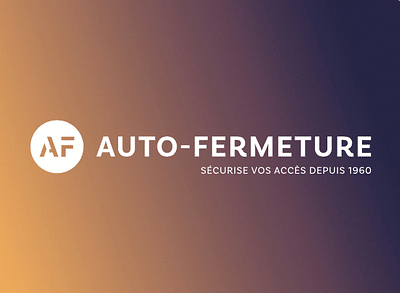 AUTO-FERMETURE - Lifting du logo - Identité Graphique