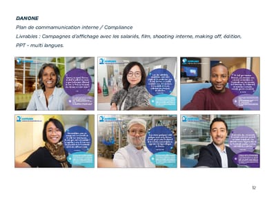 Plan de communication Interne pour DANONE - Reclame