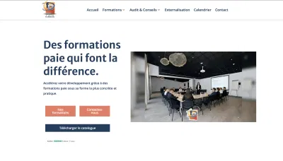 Création du site internet de formations paie - Création de site internet
