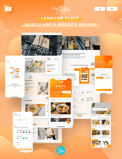 Langham Place App & Website Design and Development - Mobile App