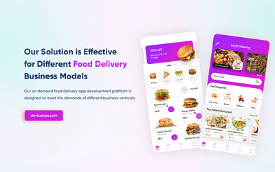 On Demand Food Ordering App - App móvil