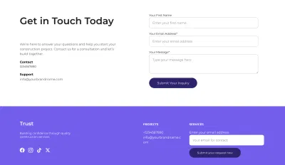 Digital Foundation for a Modern Construction - Website Administration