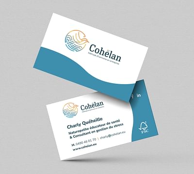 Recherche d'un nom et création identité Cohélan - Design & graphisme