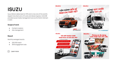 ISUZU - Réseaux sociaux