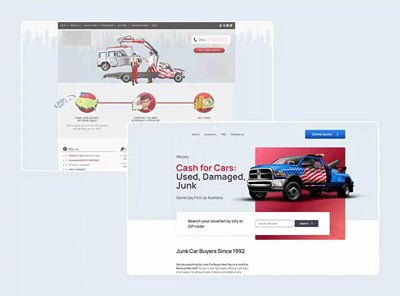 US Junk Cars: Laravel platform with CRM and 100,000+ SEO pages - Aplicación Web