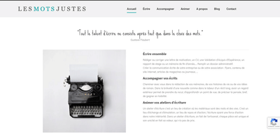 Les Mots Justes - Création de site internet