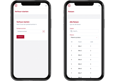 Parkeren & Fietsverhuur Applicatie Software - Gemeente Nijmegen - Web Application