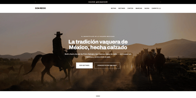 Don Recio — Marketplace headless de calzado vaquero - Administración web