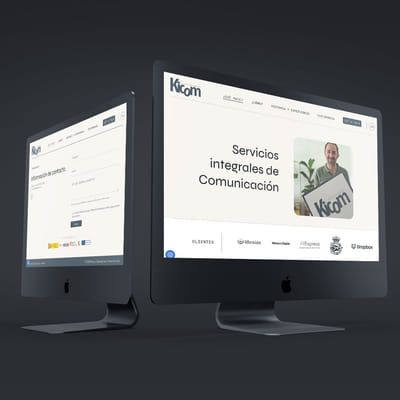 Nueva Página web de Kicom - Textgestaltung