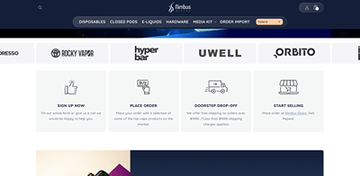 Nimbus Distro - Shopify Wholesale eCommerce Development & Maintenance - Création de site internet
