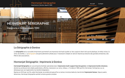 Création du Site internet Serigraphie.ch - E-commerce