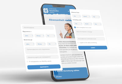 WordPress-Landingpage für Online-Krankmeldung für 5 Schulen & 2 Kitas - Website Administration