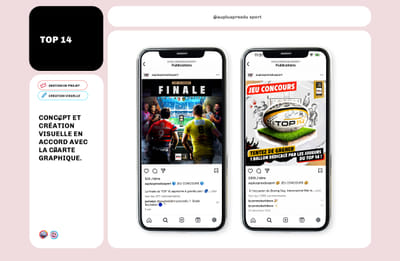 Visuelle Réseaux - FFF, Top 14 & andros Sport - Design & graphisme