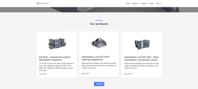 Website Development for Ezervent - Création de site internet