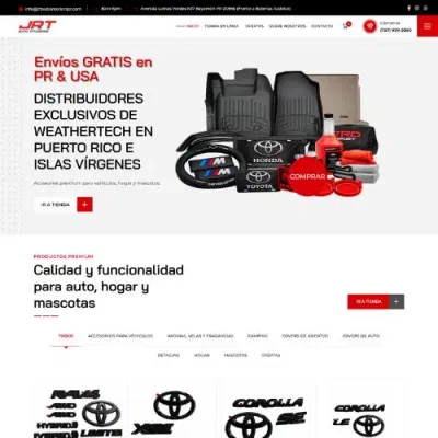 JRT Auto Interiors — WeatherTech online store (WooCommerce) - E-commerce