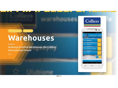 Warehouses — warehouse space search app for Colliers - Mobile App
