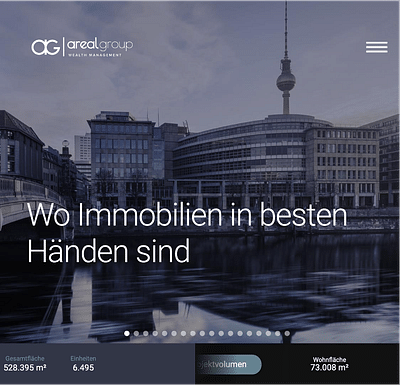 Website Relaunch - www.arealgroup.net - Webseitengestaltung