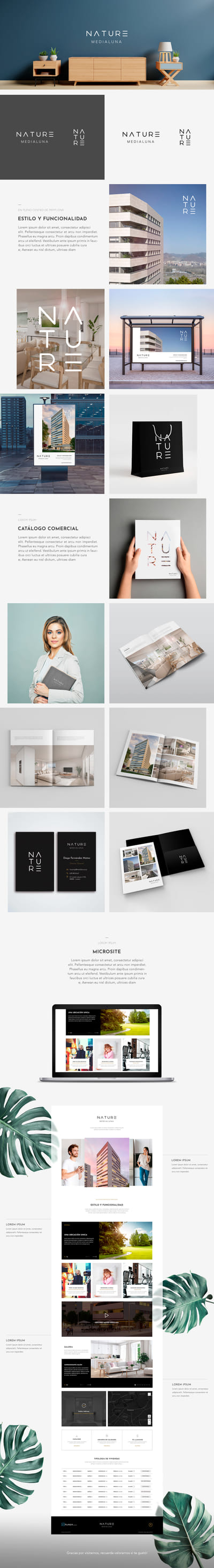 Branding y Microsite Nature Medialuna - Branding y posicionamiento de marca