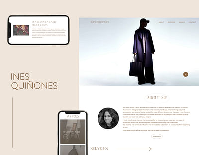 Diseño web para Inés Quiñones - Website Creation