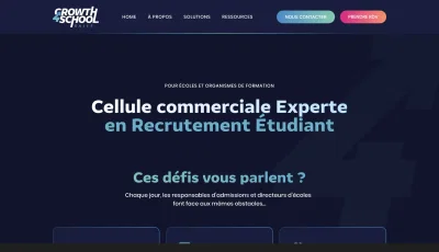 Refonte du site vitrine Growth4School - Website Creation
