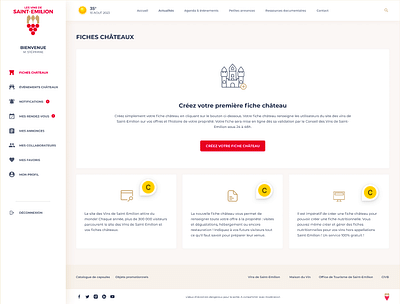 Application web extranet pour le Conseil des vins - Web Application