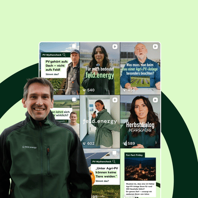 Social Media Strategy & Content Creation for feld.energy - Estrategia de contenidos
