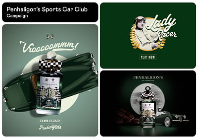 Penhaligon's Sports Car Club - Graphic Design