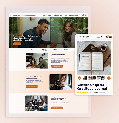 Vertellis - custom Shopify storefront development - E-commerce