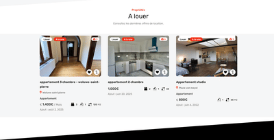 Site vitrine pour Immogest — Agence immobilière à Bruxelles - Website Creatie