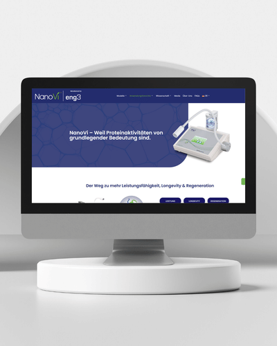NanoVi®: EU-Go-to-Market, Rebrand, Social Media & Fotografie - Website Creation