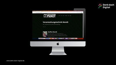 Homepage für Veranstaltungstechnik Mandt - Webseitengestaltung