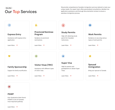 Step Up Immigration Website - Web Application