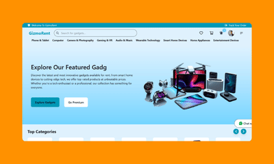 GizmoRent – Rent & Lend Gadgets Online - Web Applicatie
