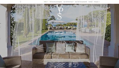 Villas Prestige et Services / création du site - Motion-Design