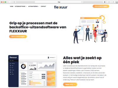 Flexxuur uitzendsoftware identiteit ontwikkeling - Branding & Positionering