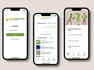 Application mobile - Organisation agricole - Mobile App