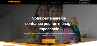 Création du site web de TureBeauMénage - Website Creation