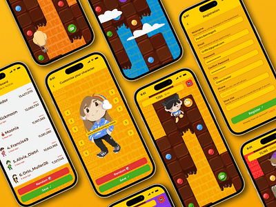 Mobile Game for Adidas x M&M's shoes - Graphic Design